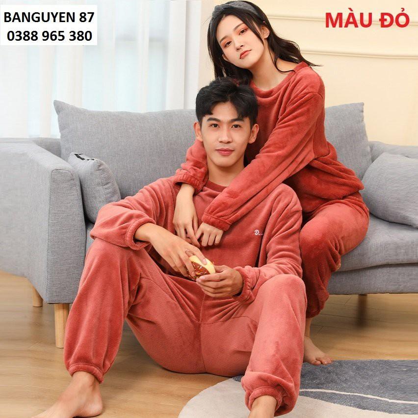 Bộ ngủ mặc nhà - Bộ ngủ lông dày dặn, siêu dễ thương dành cho NAM NỮ