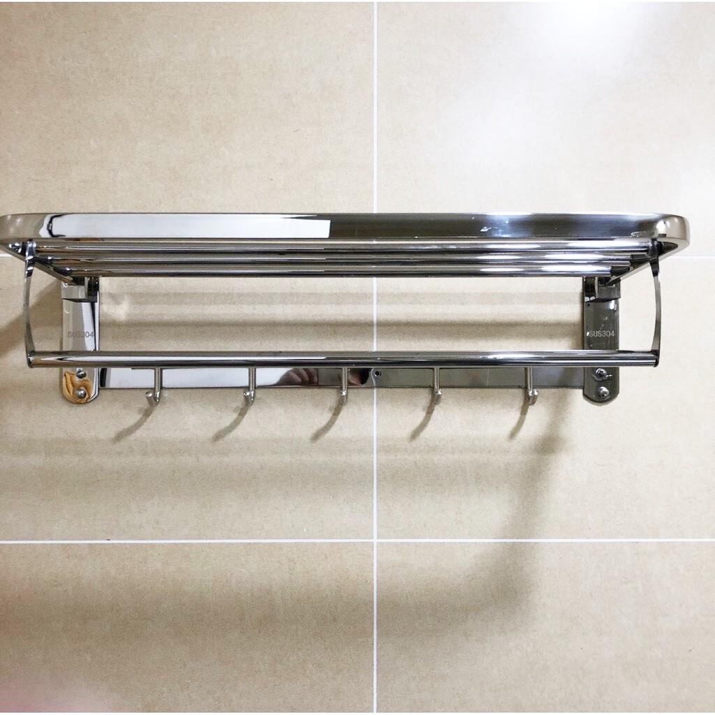 Vắt khăn nhà tắm chân đặc dày loại 1, Vắt khăn giàn inox 304 chân đặc chắc chắn