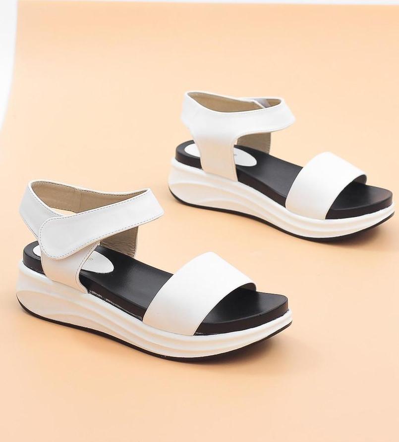 Giày Sandal Đế Xuồng Quai Dán 3cm Pixie 4162