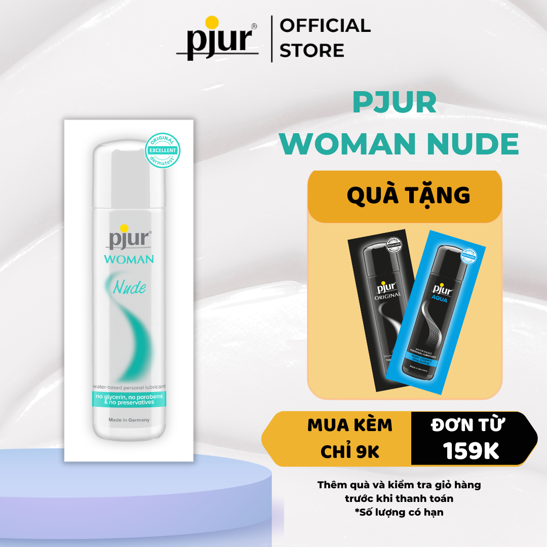 Gel bôi trơn gốc nước Pjur Woman Nude túi 1.5ml dành cho nữ đặc biệt dành cho làn da nhạy cảm an toàn lành tính