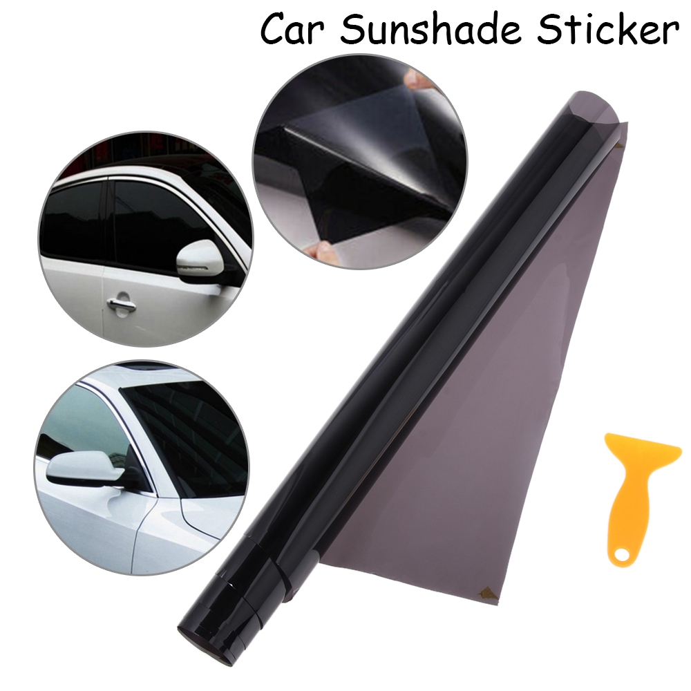 Tấm phim cách nhiệt dán cửa xe ô tô, cửa nhà, cửa văn phòng, cửa shop kích thước 50x300cm 25% VLT tặng kèm dụng cụ dán phim