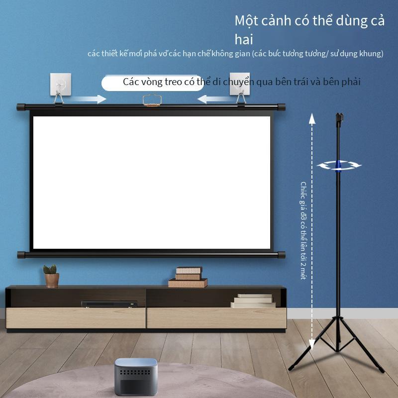 Khung màn hình máy chiếu khuyến mại khung khung chiếu màn hình từ sàn đến trần inch tại nhà di động ngoài trời màn hình không đục lỗ