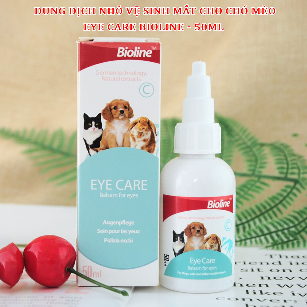  Dung Dịch Nhỏ Vệ Sinh Mắt Cho Chó Mèo Eye Care Bioline 50ml