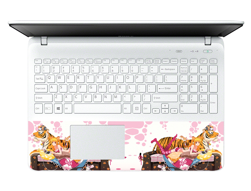 Mẫu Dán Decal Laptop Hoạt Hình LTHH-106 cỡ 13 inch