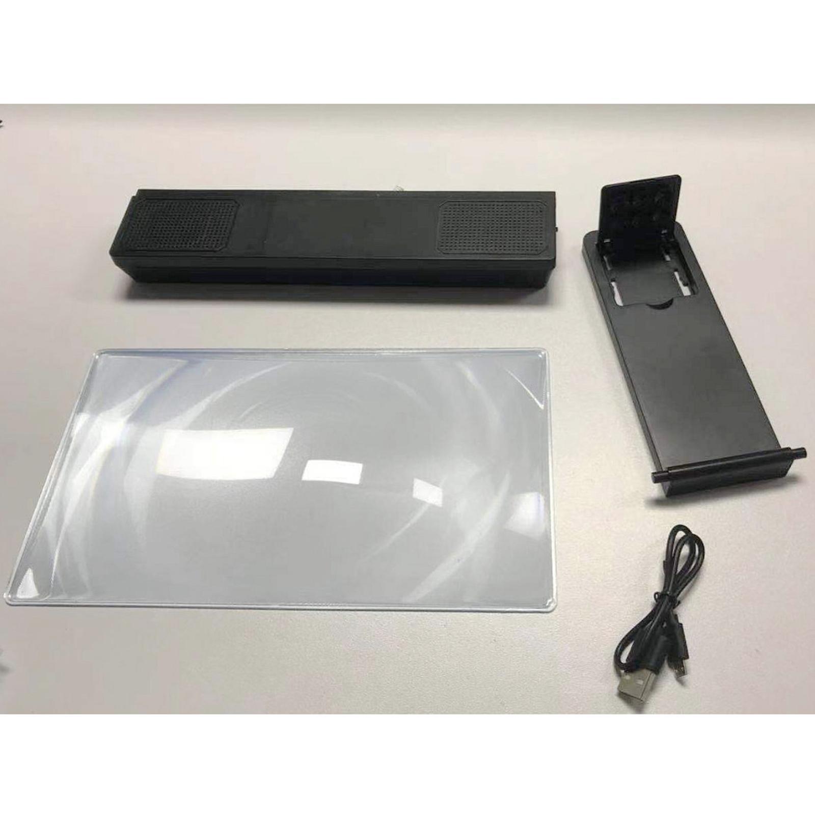 12 inch Mobile Phone Curved Screen Magnifier 3D HD Video Amplifier for Video