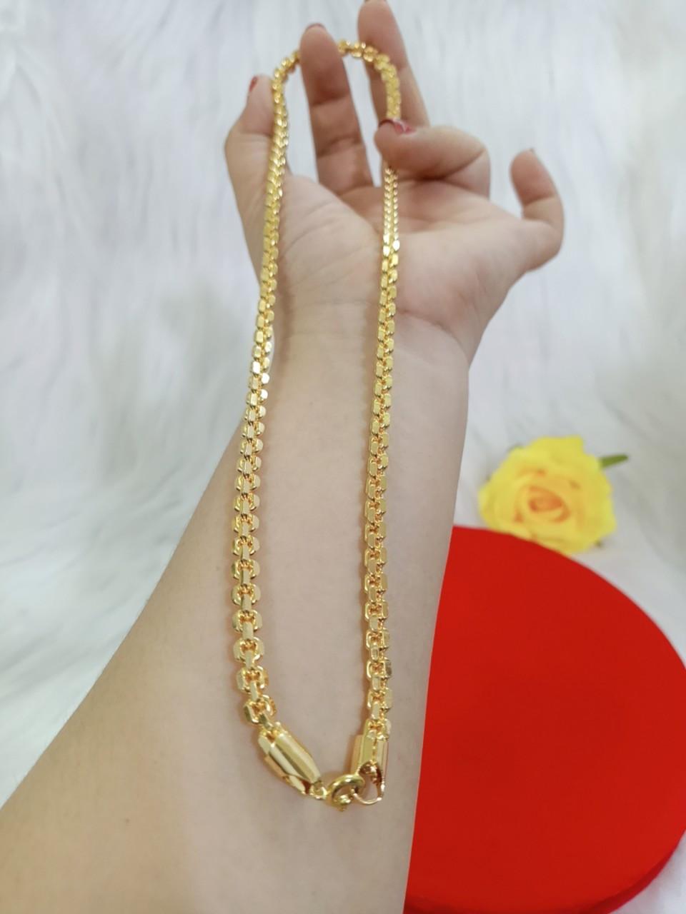 Dây chuyền nam cao cấp bền màu mạ 24k H21