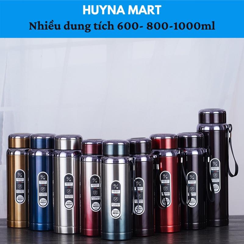 Bình Giữ Nhiệt Chất Liệu Inox SUS 304-316 Cao Cấp Nhiều Dung Tích 600-800-1000Ml Huyna Mart BGN06