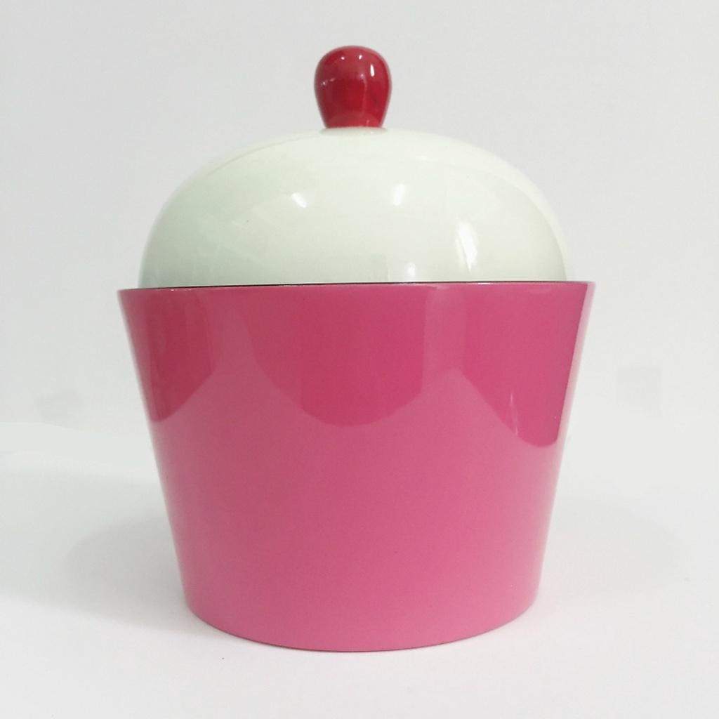 Hủ Trà cupcake Sơn Mài Cao Cấp Thanh Bình Lê đựng bánh kẹo, mứt, vật dụng nhỏ, trang trí bàn kệ, nhà cửa, văn phòng