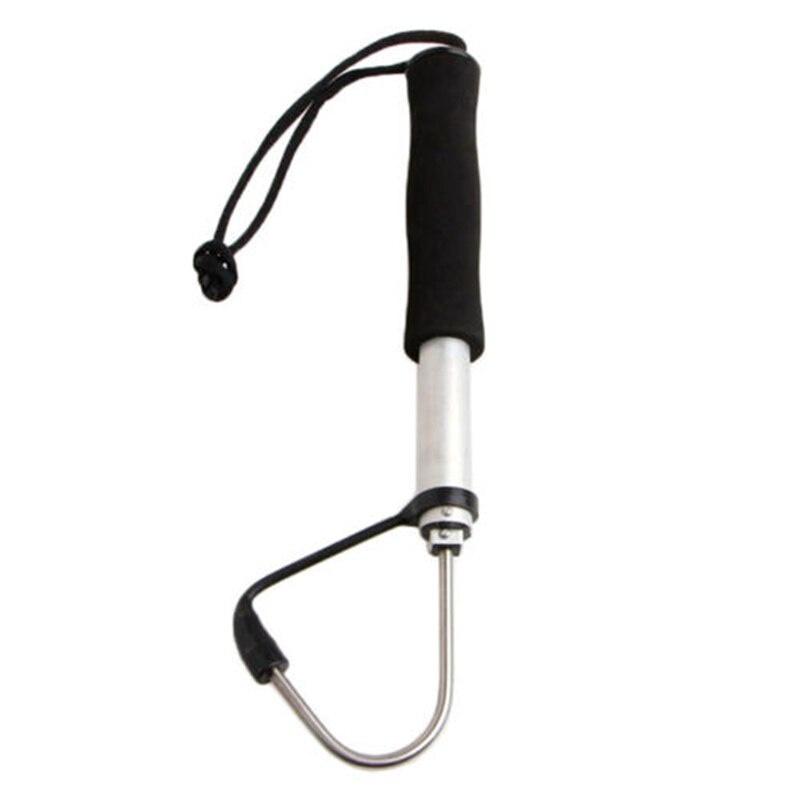 Telescopic Spear Hook Fishing Gaff Stainless Holder Fishing Spear Crank Aluminum Alloy Spear Hook Tackle Fishing Accessories
