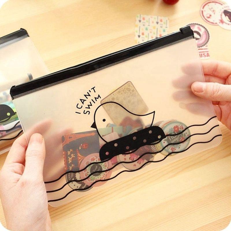 Túi Zip Lụa Mờ Đựng Đồ