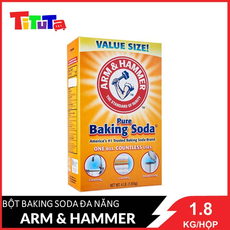 [Made in USA] Bột Baking Soda Arm &amp; Hammer Đa Năng size chuyên dụng tiết kiệm 1.8kg