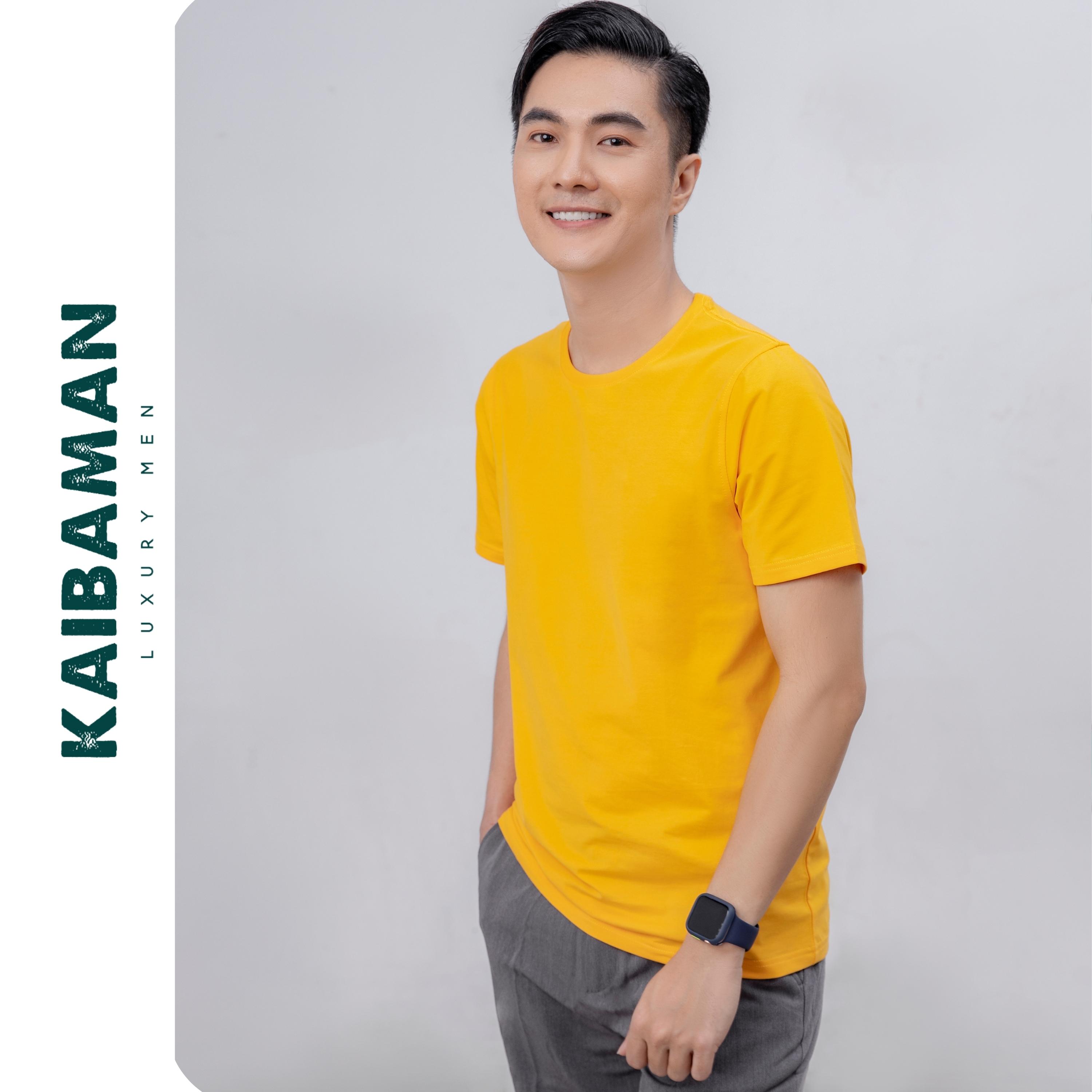 Hình ảnh [A01-011] Áo Thun Nam Tay Ngắn Cổ Tròn Kaibaman T-shirt Nam Cotton Hàn Quốc Form Slimfit Áo Phông Nam Tay Lỡ-KAIBAMAN STORE
