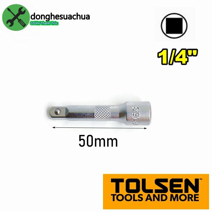 Đầu nối dài 1/4 Tolsen 15121 dài 50mm đầu vuông 6.35mm