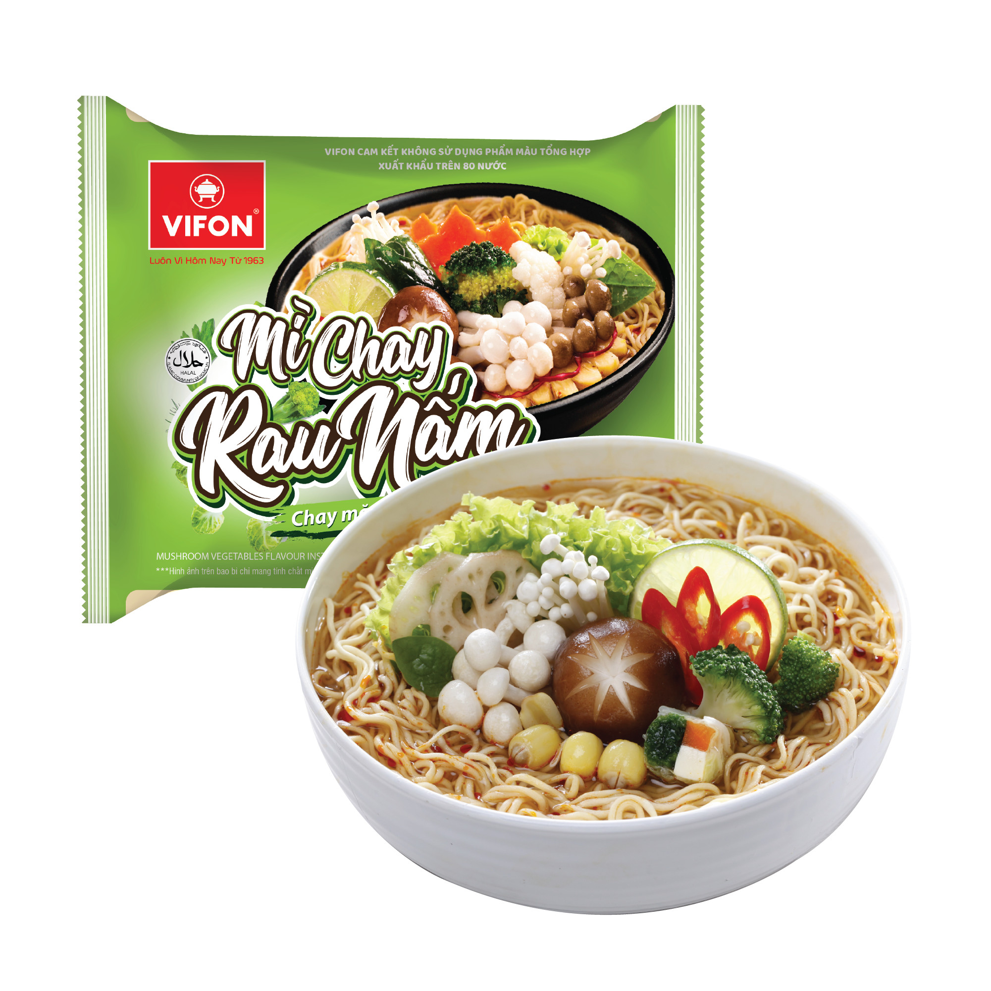 Mì Chay Rau Nấm Vifon