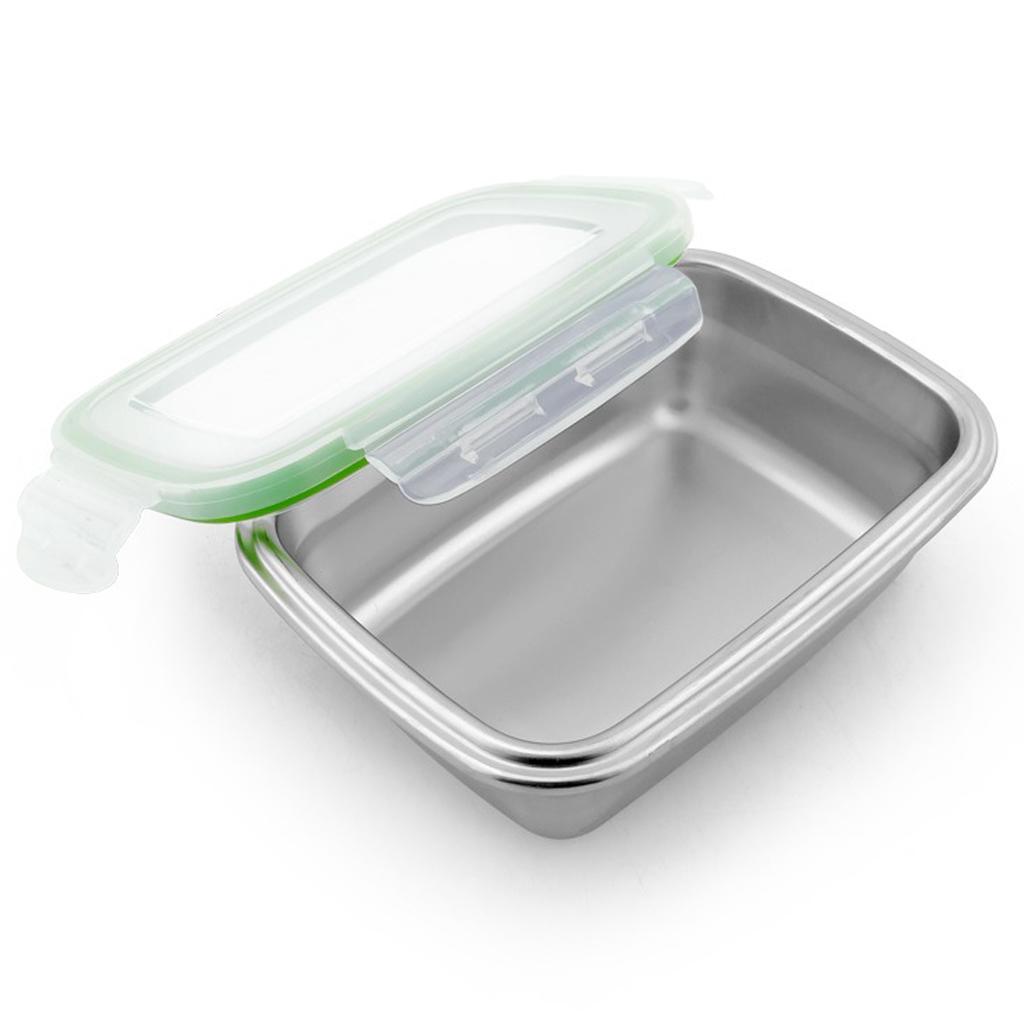 Stainless Steel Food Containers Food Preservation Lunch Box Leakproof 350ml