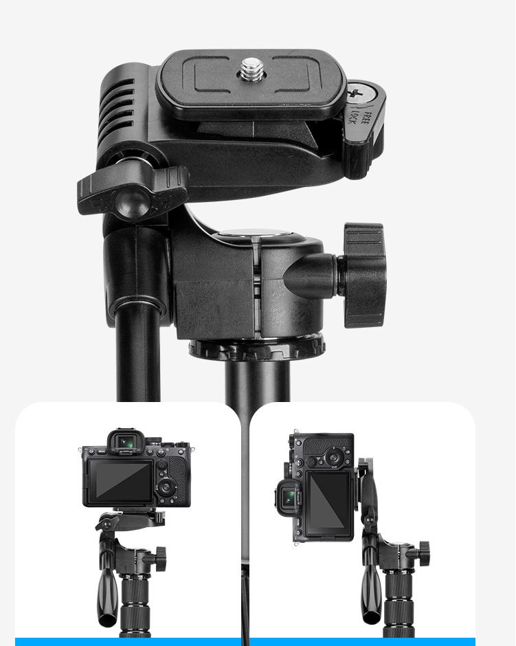 Tripod Yunteng VCT-190 - Chân Đế Máy Ảnh, Điện Thoại ,Tháo Rời Làm Gậy Selfie Kèm Remote Bluetooth - Hàng Chính Hãng