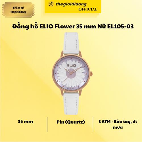 Đồng hồ ELIO Flower 35 mm Nữ EL105-03 - Hàng Chính Hãng