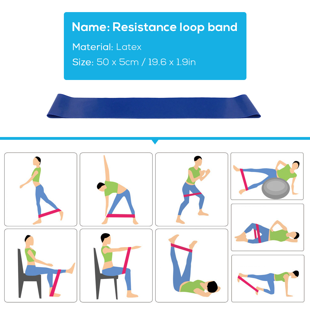 Bộ 5 dụng cụ tập yoga gồm Bóng tập yoga, Khối yoga Dây kéo giãn yoga Dây đeo vòng kháng lực, dây đeo bằng vải cotton