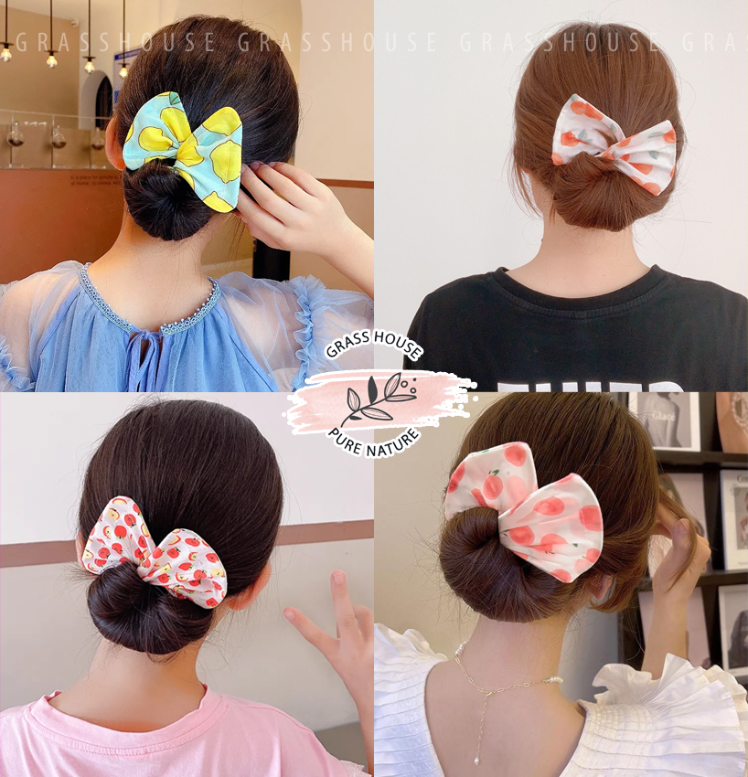 Deft Bun Bow Hairpin MINI cho bé gái dây quấn búi tóc hình nơ sang trọng nhẹ nhàng quý phái - Hàng có sẵn