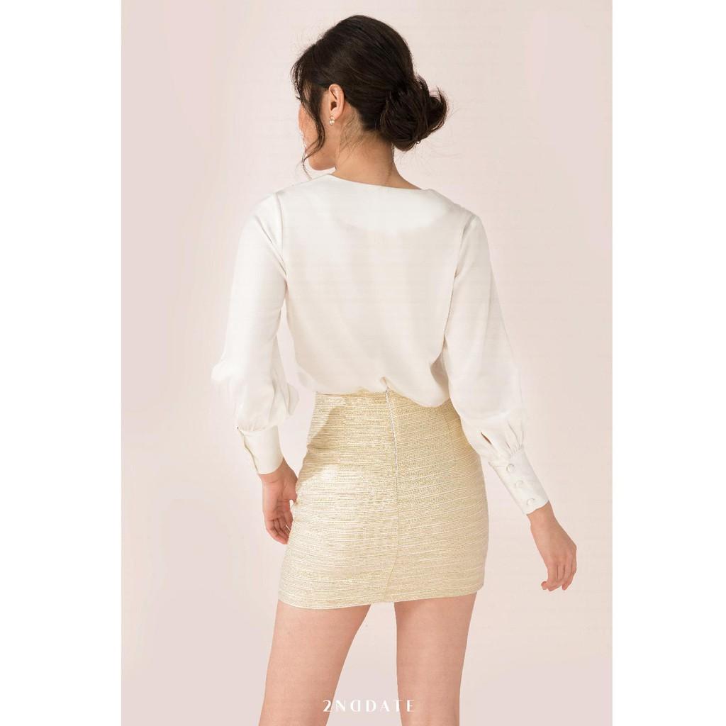Chân váy ngắn nữ dạ Tweed 2NDDATE SK014L