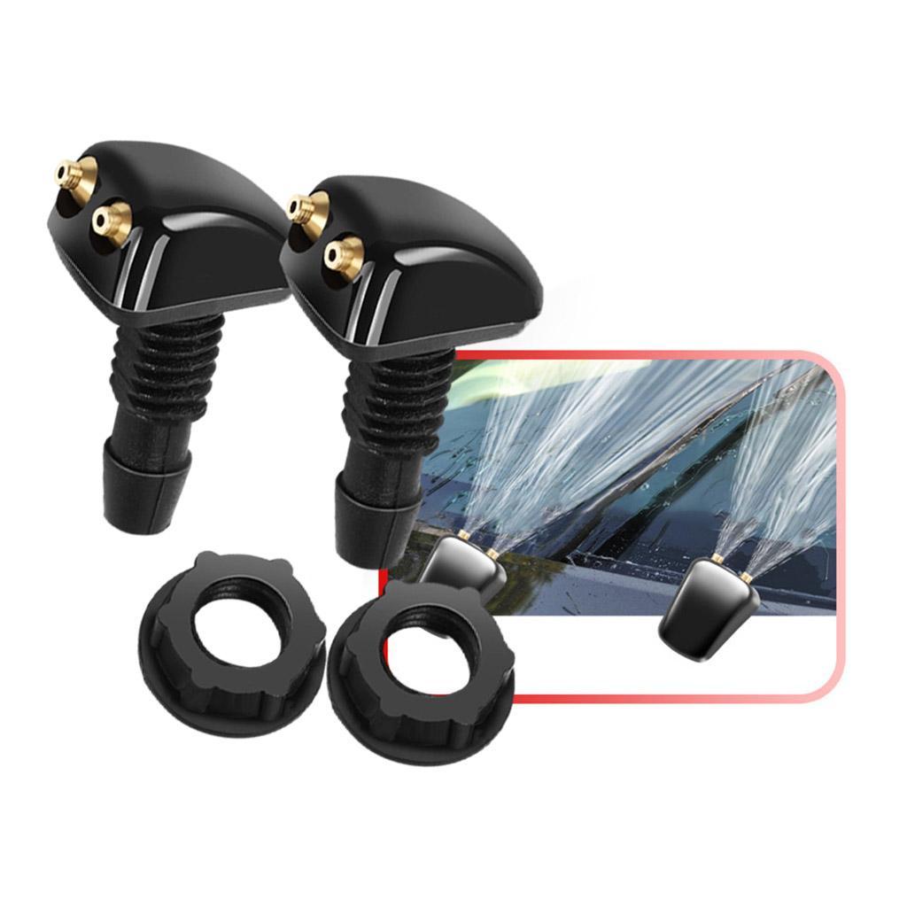 Universal Front Windshield Washer Nozzles Wiper Spray Kit