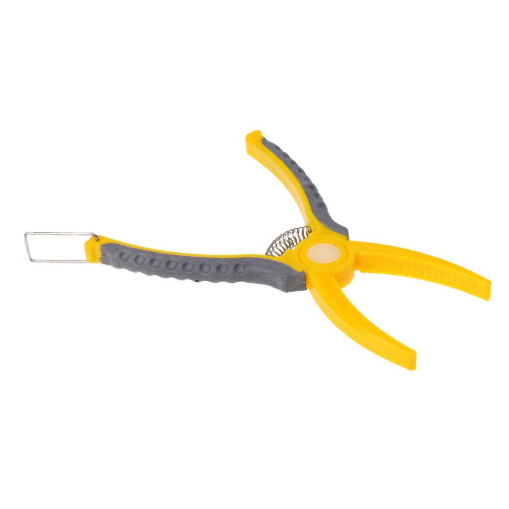 Plastic Grip Clamp Fishing Pliers Lip Gripper Grabber Clip with Lanyard