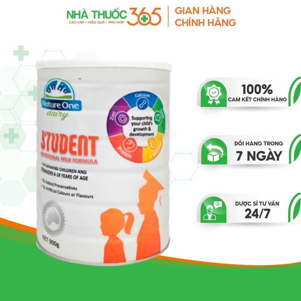 Sữa Bột Cho Bé Từ 6-18 Tuổi Nature One Dairy Student – Giúp Tăng Cường Miễn Dịch - Hàng Nhập Khẩu Chính Hãng