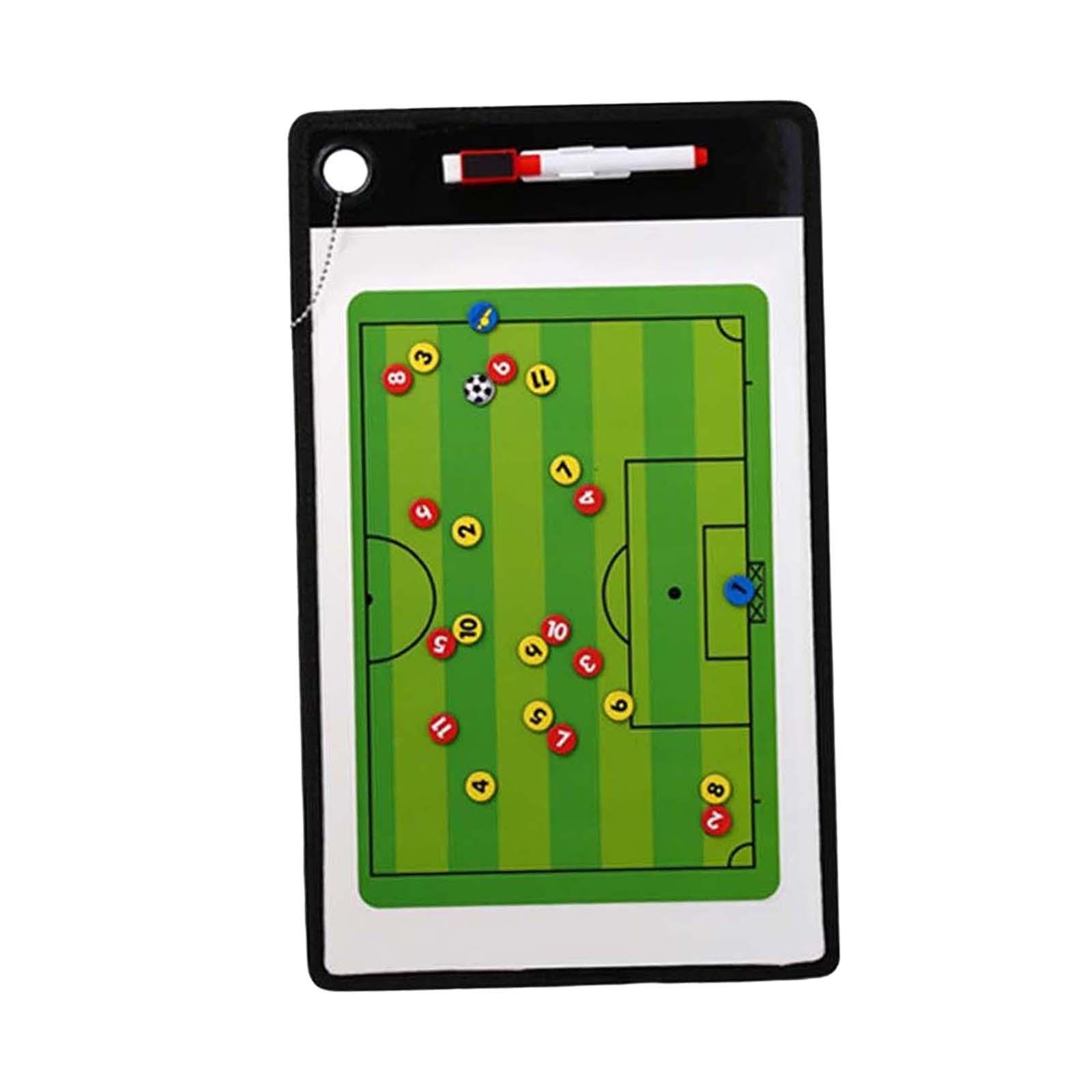 Double Sided Coaches Board Basketball Soccer Strategy Board Training Aid