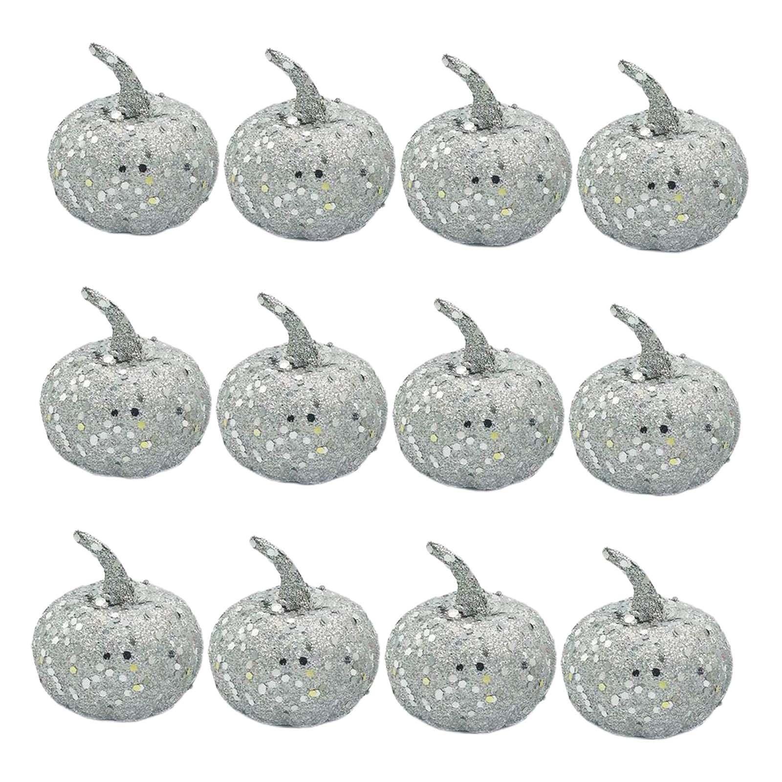 12x Foam Pumpkin Models Handmade for Table Centerpiece Thanksgiving Festival