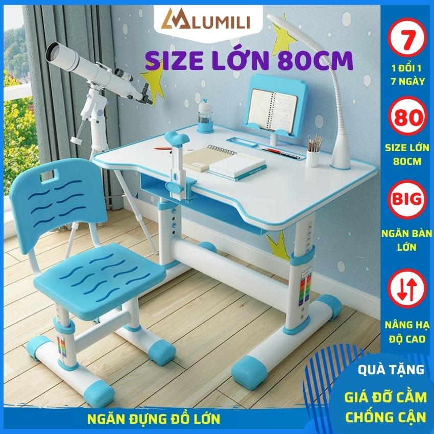 bộ bàn học sinh chống gù chống cận thông minh cho trẻ em Z04 có thể điều chỉnh độ cao ngăn bàn lớn