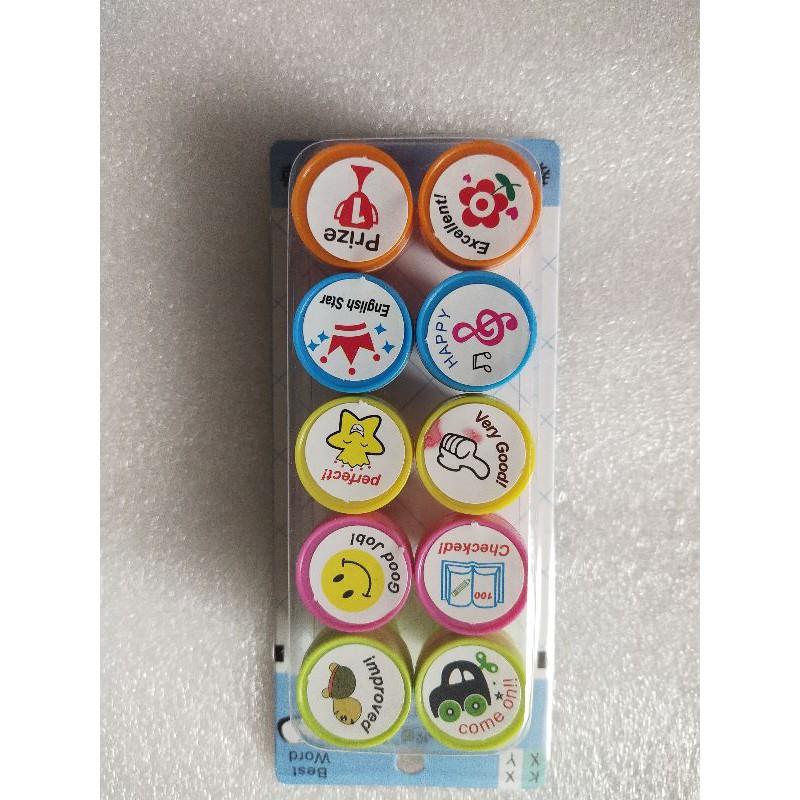 Bộ 10 con dấu , dập dấu ngộ nghĩnh