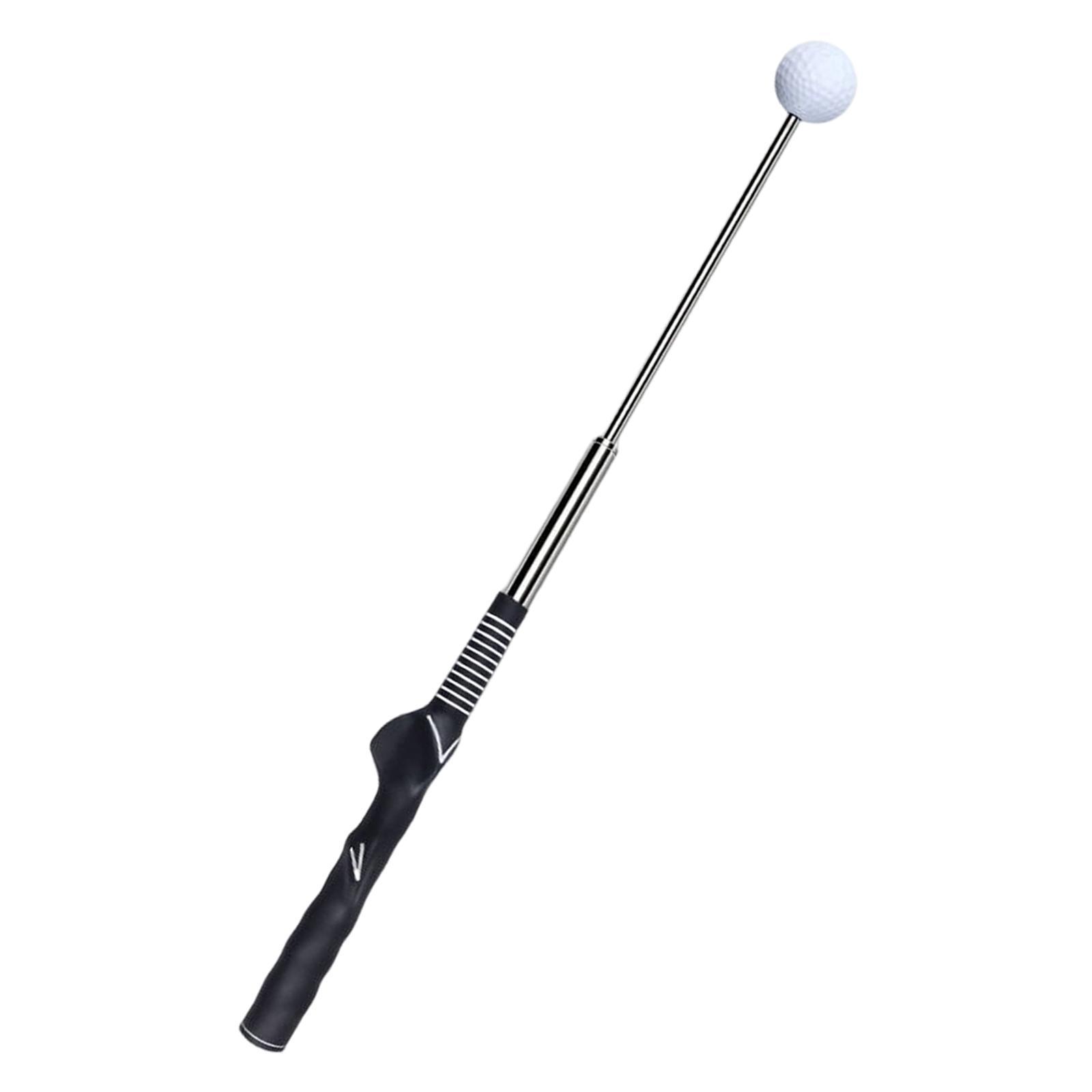 Telescopic Warm up Stick Practice Golf Swing Trainer Aid for Flexibility