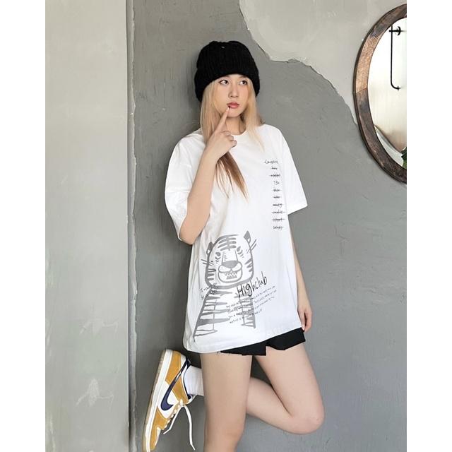 Áo Thun THE ZOO Tay Lỡ Unisex Nam/Nữ Đen/Trắng Cổ Tròn - HIGHCLUB
