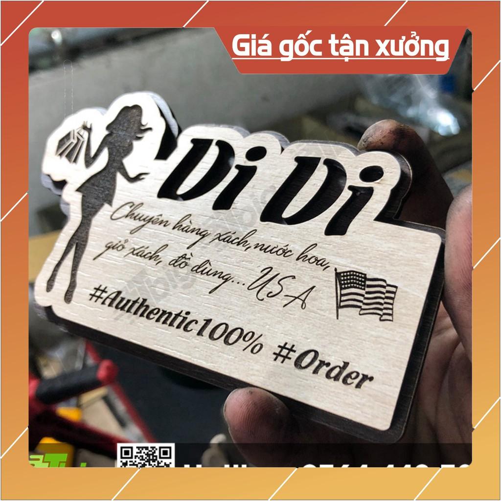 Bảng gỗ tên shop mini chúng tôi thiết kế theo yêu cầu