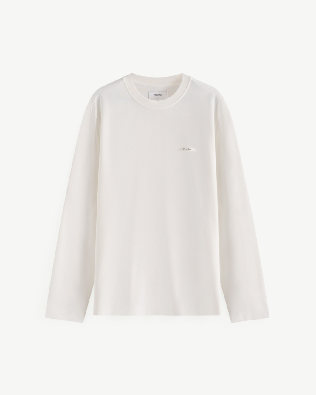 Áo thun tay dài ROUTINE màu trắng . Regular - 10F24TSL041 | LASTORE MENSWEAR