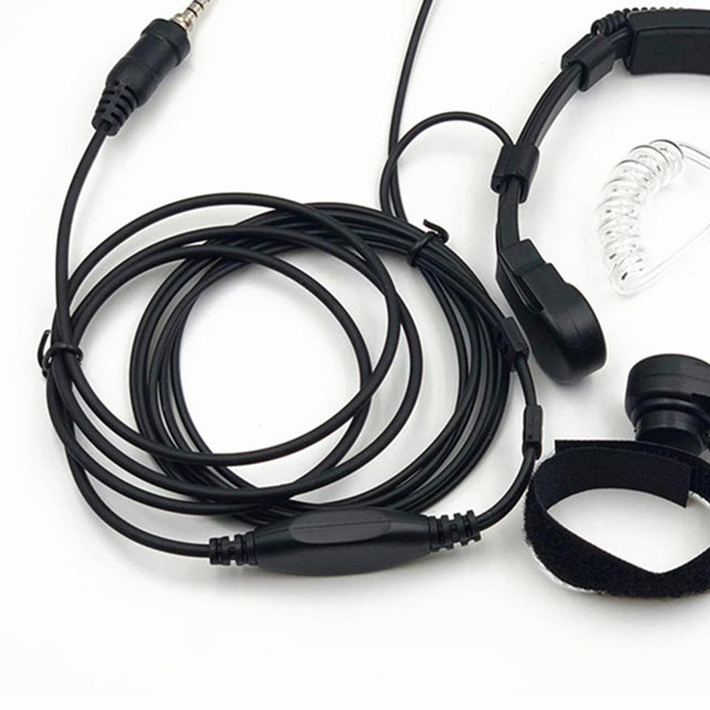 Throat Mic Earpiece For Yaesu Vertex Radio VX-6E