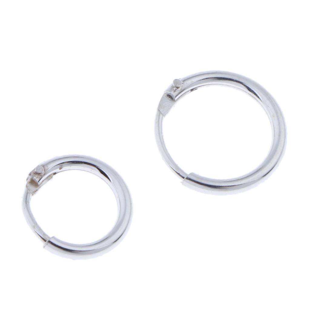 4 Pack South Korea Jewelry Earrings Lovers Small Hoop Circle Ear Ring Huggie Earrings For Women Men And Rings Earrings 8mm/10mm Hoop Earrings