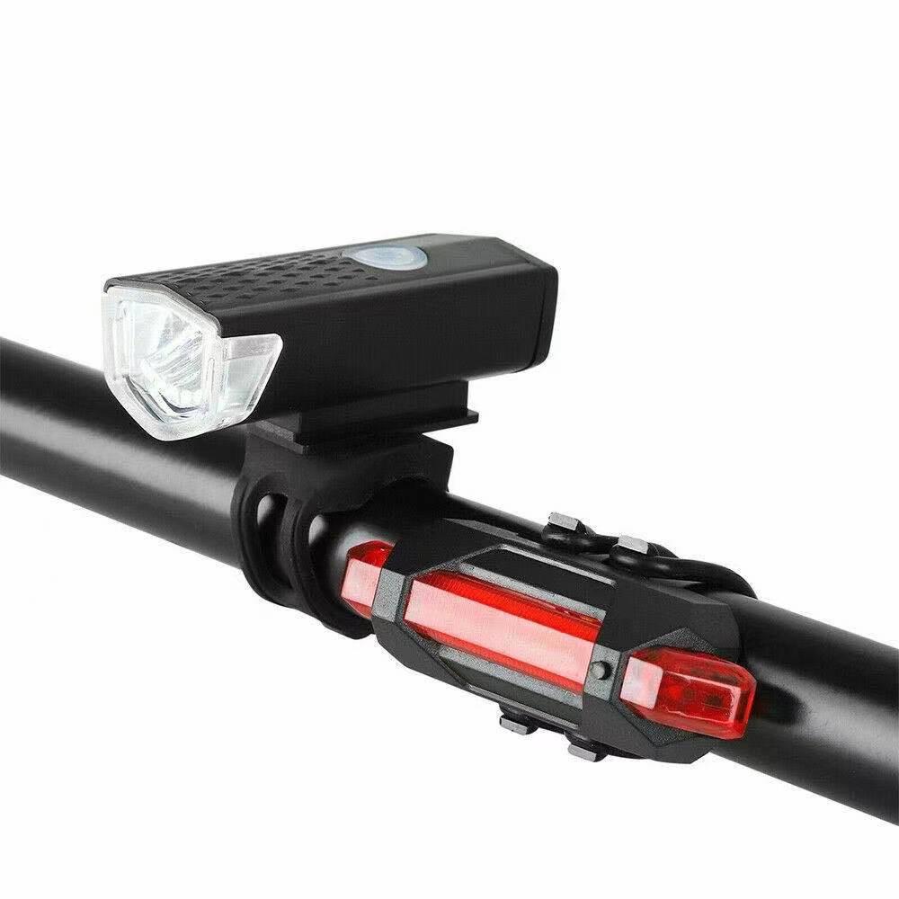 Bộ Đèn Pha LED Sạc USB Cho Xe Đạp Leo Núi