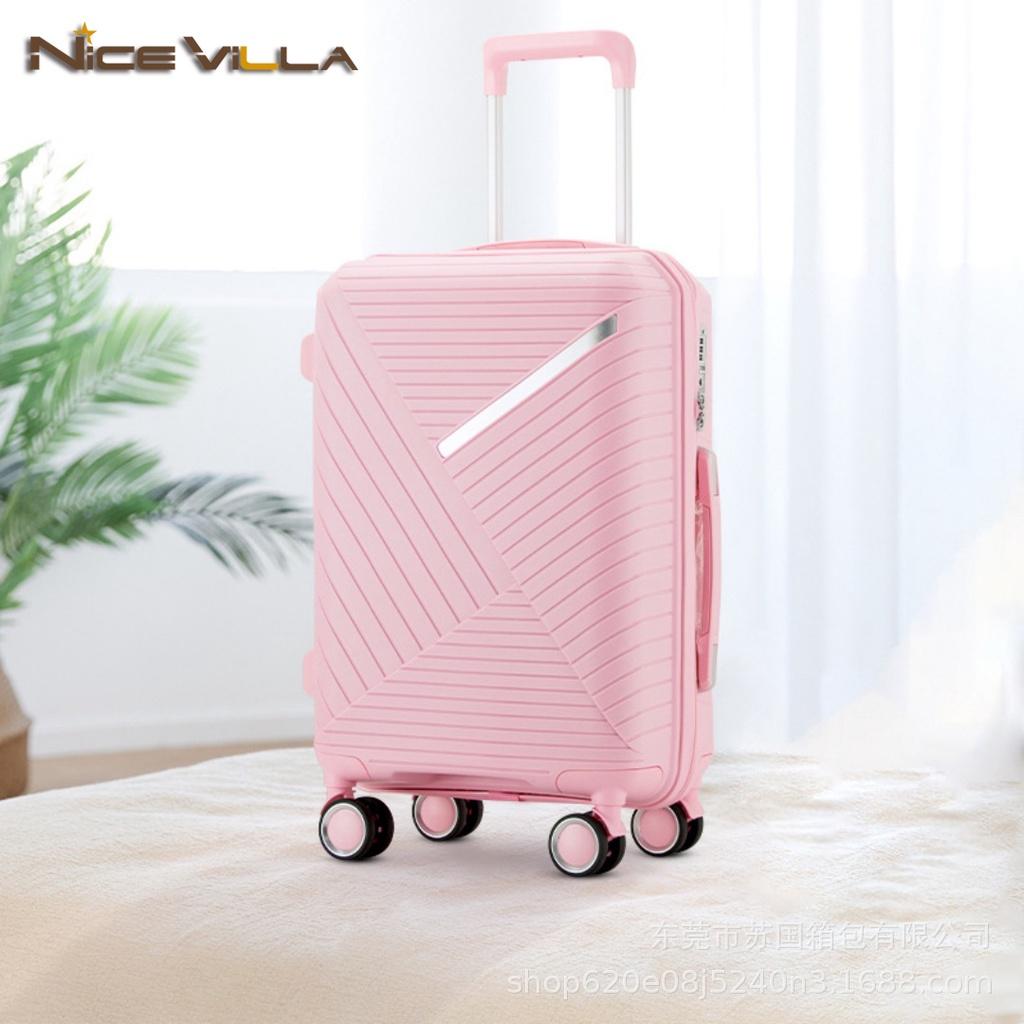 [Size 20inch] Vali Du Lịch Nhựa Dẻo PP Nice villa Siêu Bền Size 20inch