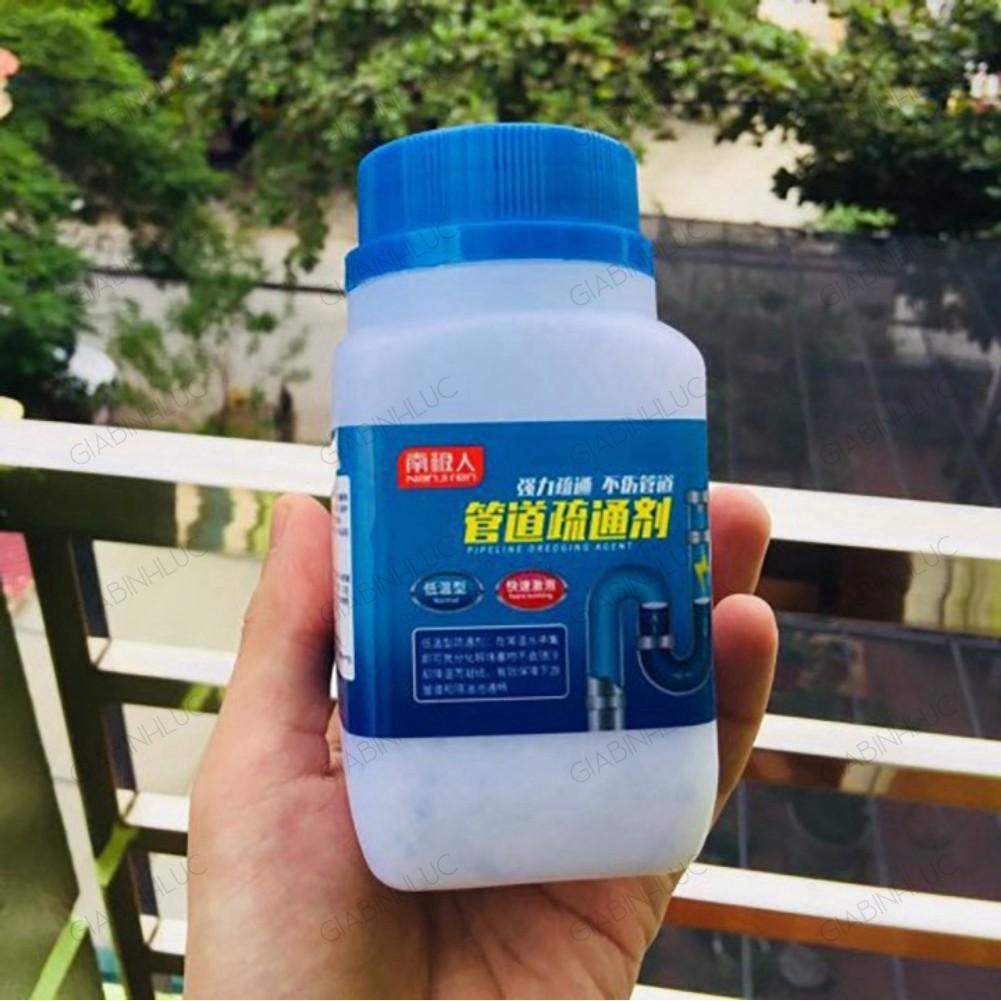 Bột Thông Tắt Cống Thông Bồn Cầu, Lavabo, Bồn Rửa Chén Cực Mạnh Xử Lý Triệt Để Cặn Bã Chất Thải Hữu Cơ