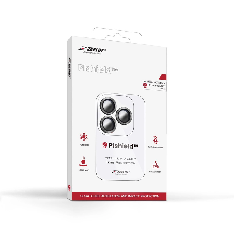 Dán Cường Lực Bảo Vệ Camera Dành Cho Iphone 13 Pro Max13 Proiphone 1313 Mini Zeelot Pishield Titanium Alloy Viền Màu - Hàng Nhập Khẩu - Pure Silver - Iphone 13 Pro Max13 Pro