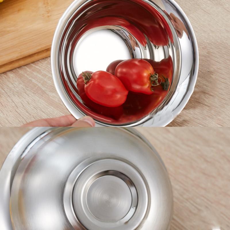 BÁT INOX 304 LOẠI 2 LỚP CHỐNG NÓNG 14CM