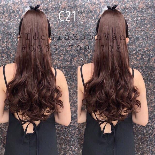 Tóc giả cột xoăn đuôi 55cm️