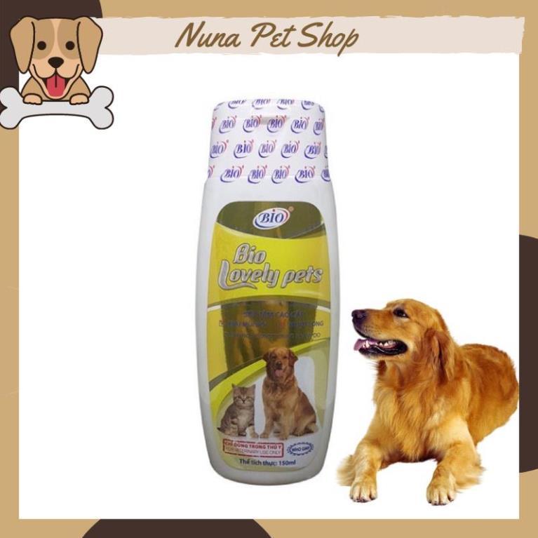 Sữa tắm Bio Lovely Pets dưỡng lông, khử mùi hôi cho chó mèo (150ml)