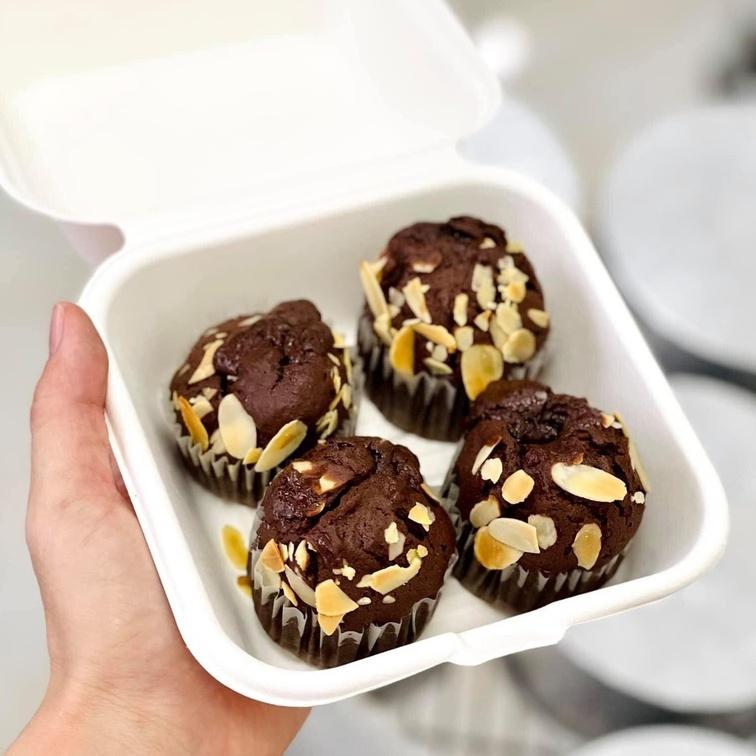 50 Hộp Bã Mía Vuông đựng bento cake - bánh kem mini 12cm