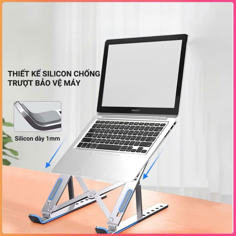 Bộ Giá Đỡ Laptop gấp gọn và quạt - Đế Kê Laptop Tản Nhiệt Có Thể Điều Chỉnh Độ Cao