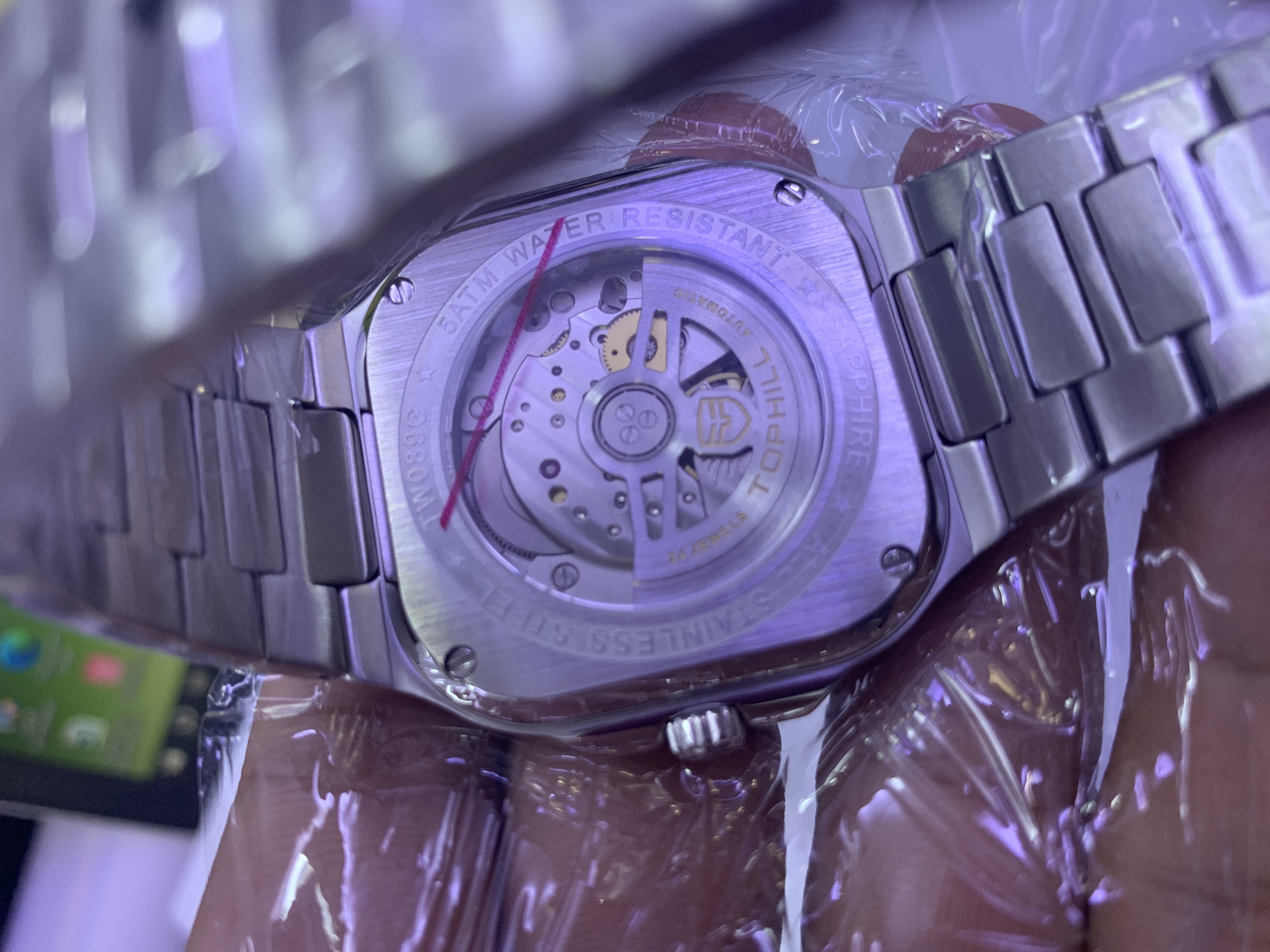 ĐỒNG HỒ TOPHILL TW089G.S1308 Nam máy automatic kính sapphire