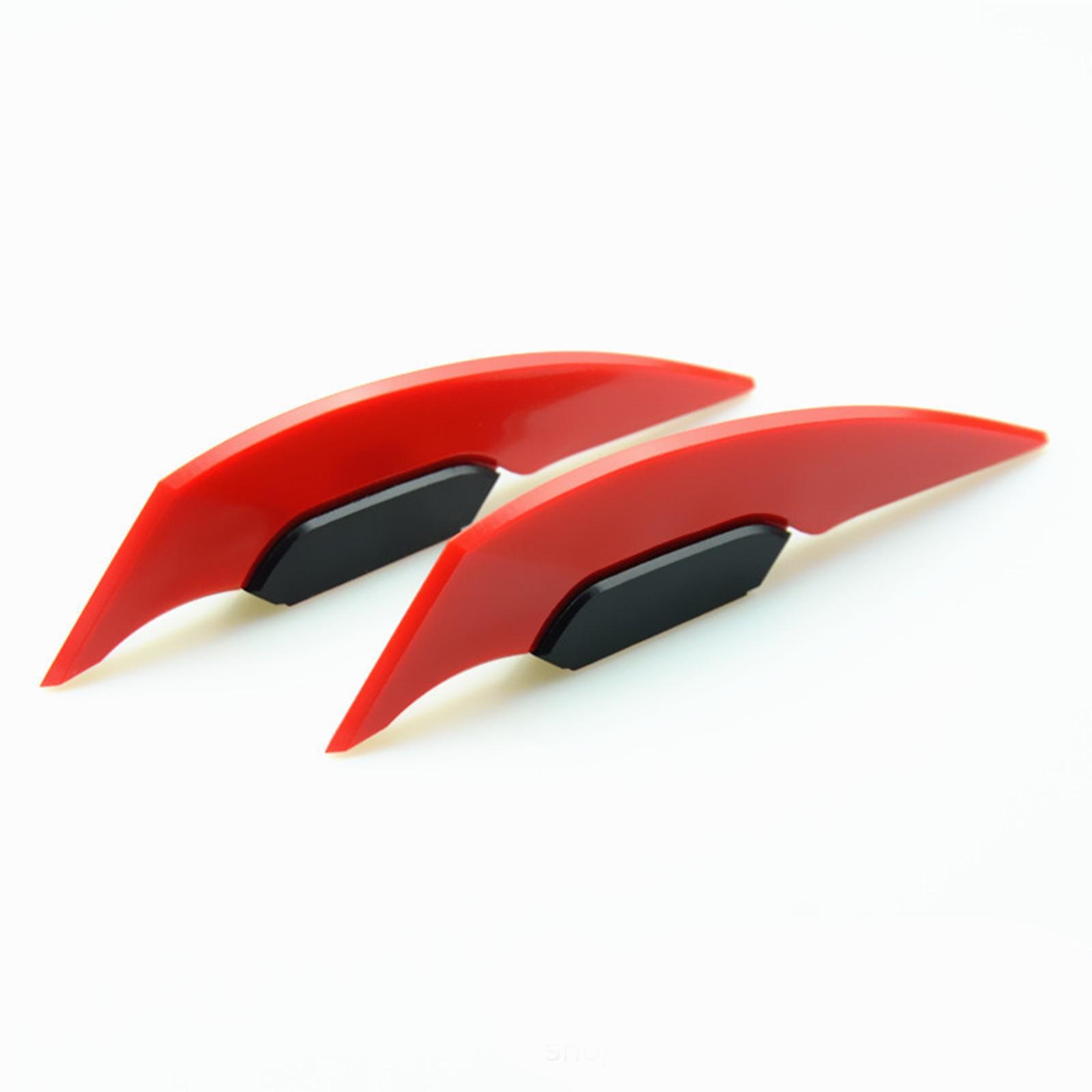 Motorcycle Winglet Aerodynamic Spoiler  for Electric Motorcycles Red