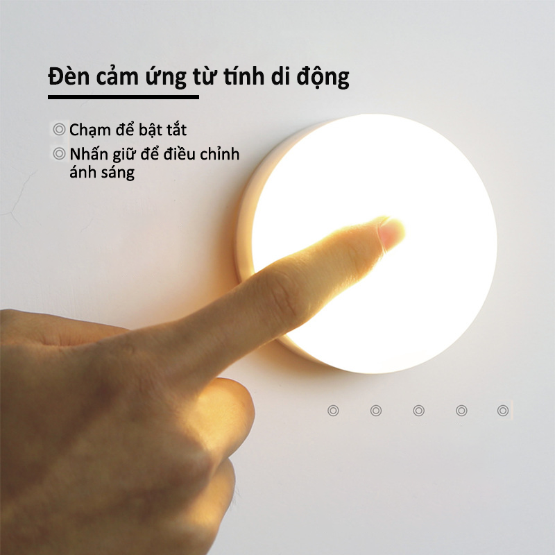 Đèn Led Cảm Ứng Thân Nhiệt để đầu giường hoặc tủ uần áo , vỗ nhẹ để mở đèn- K1651