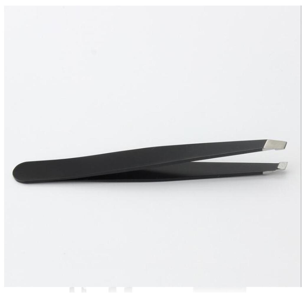 2x Eyebrow Tweezers Set Eyelash Clip Nose Face Ingrown Hair Removal Nippers